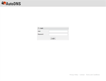 Tablet Screenshot of demo.autodns.com